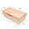 Rectangular Take Away Kraft Box - Pack 25 units