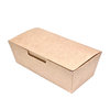Caja Rectangular Take Away Kraft - Paquete 25 unidades
