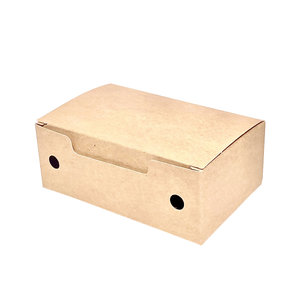 Small Kraft Fritter Box - Pack 25 units