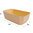 Cuvete de Madeira 145x85x50mm C/ Papel Vegetal - Caixa Completa 440 unidades
