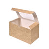 Kraft Sandwich Box with Window - Pack 25 units