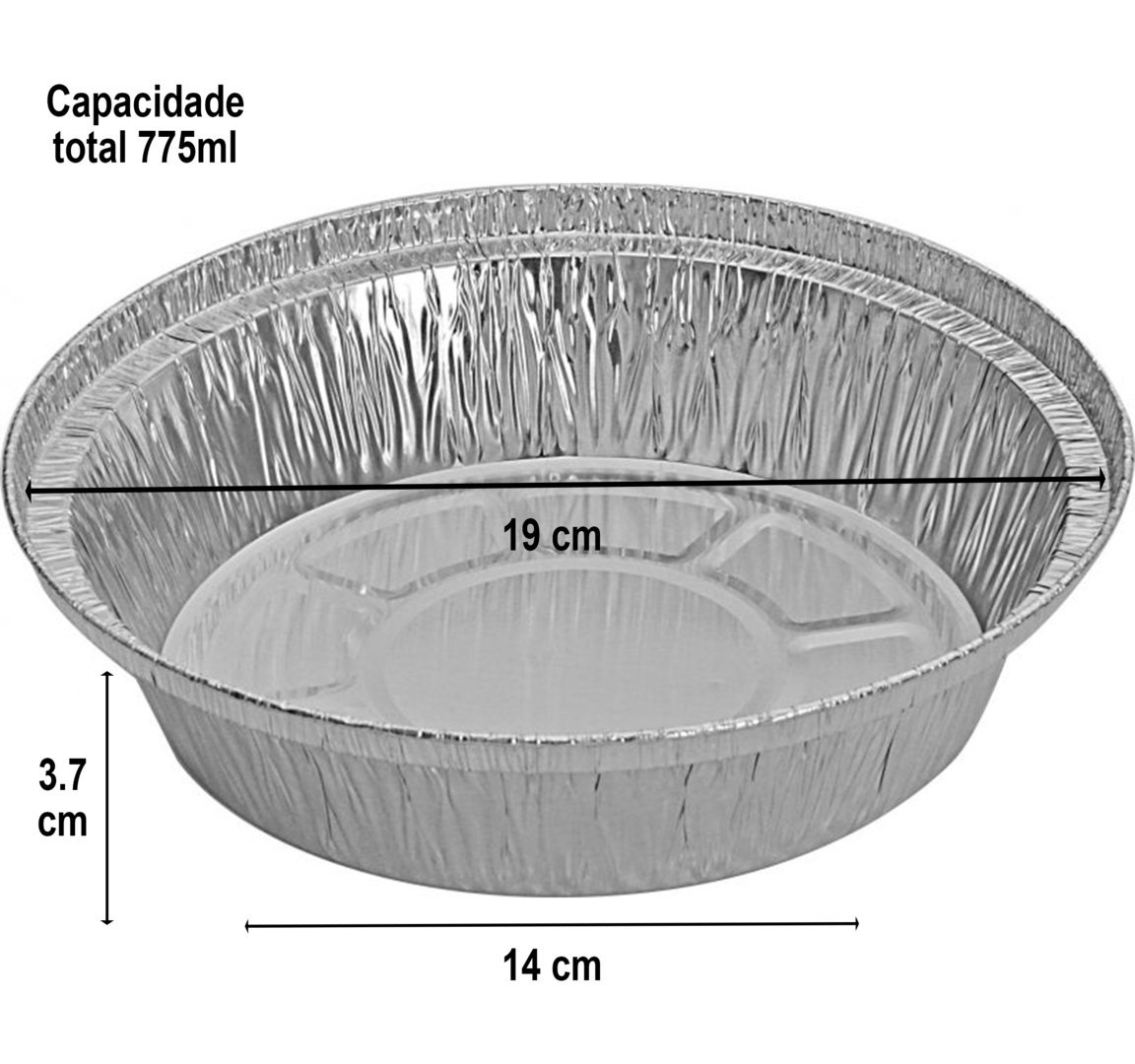 Embalagem de alumínio Redonda 775ml