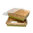 Saladier rectangulaire en carton Kraft avec couvercle 1200ml