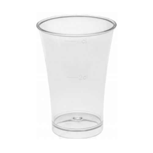 Vaso Plastico SHOT AMERICA 40ml (Cristal) PS Sin Tapa - Caja Completa 765 Unidades