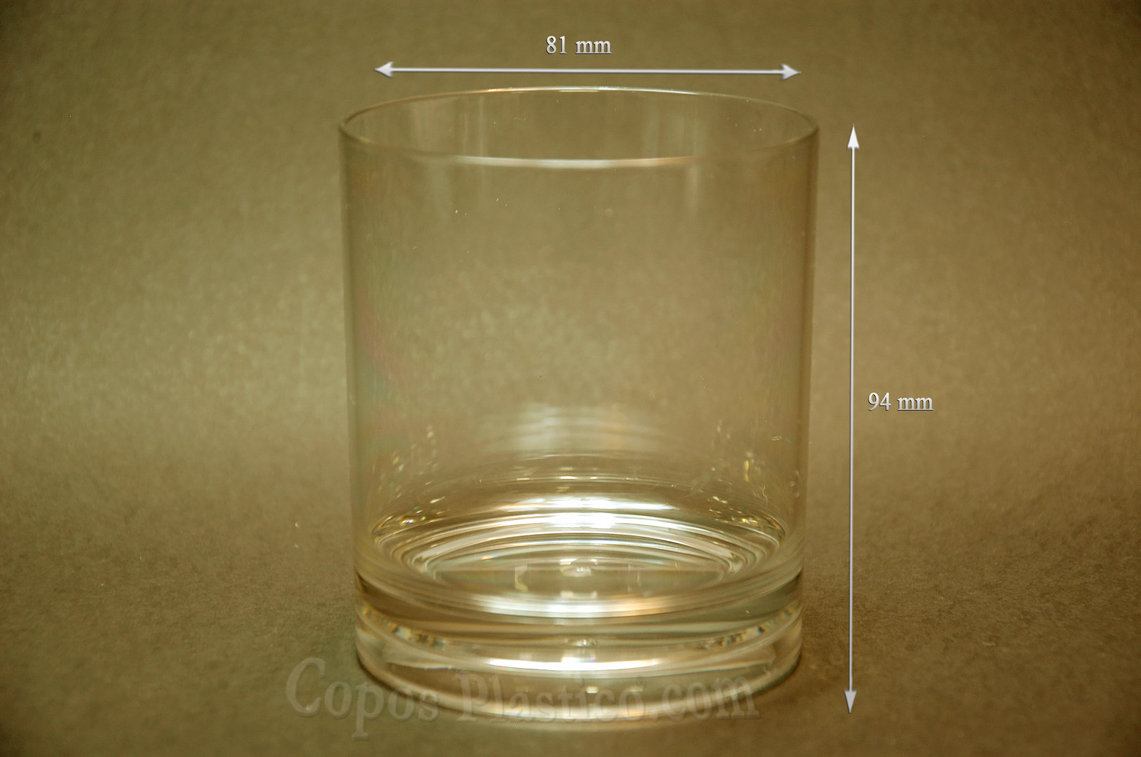 Vaso Whisky 350ml on the rocks Inrrompible Cx 12 uni.