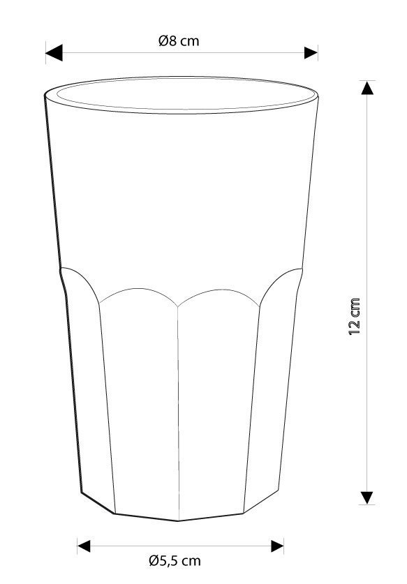 Copo Mojito Happy 400ml Polipropileno (PP)