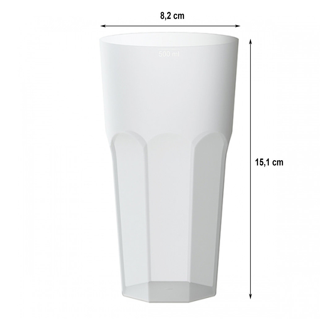 Copo Americano Happy 500ml (PP) Caixa Completa 300 uni 24h Copo Americano Happy 500ml (PP) Caixa Completa 300 uni 24h