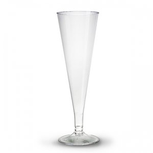 Verre en Plastique champagne 100 ml. Transparent - Paquet 100 unités