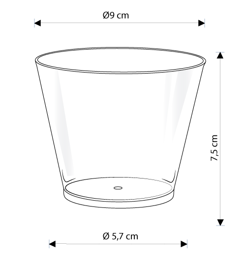 CAIPIRINHA Cups Conical CR7 220ml