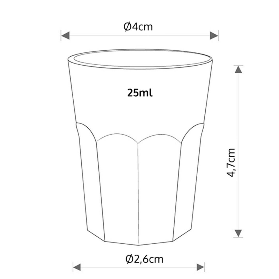 Copo Shot Americano 30ml (Cristal) PS