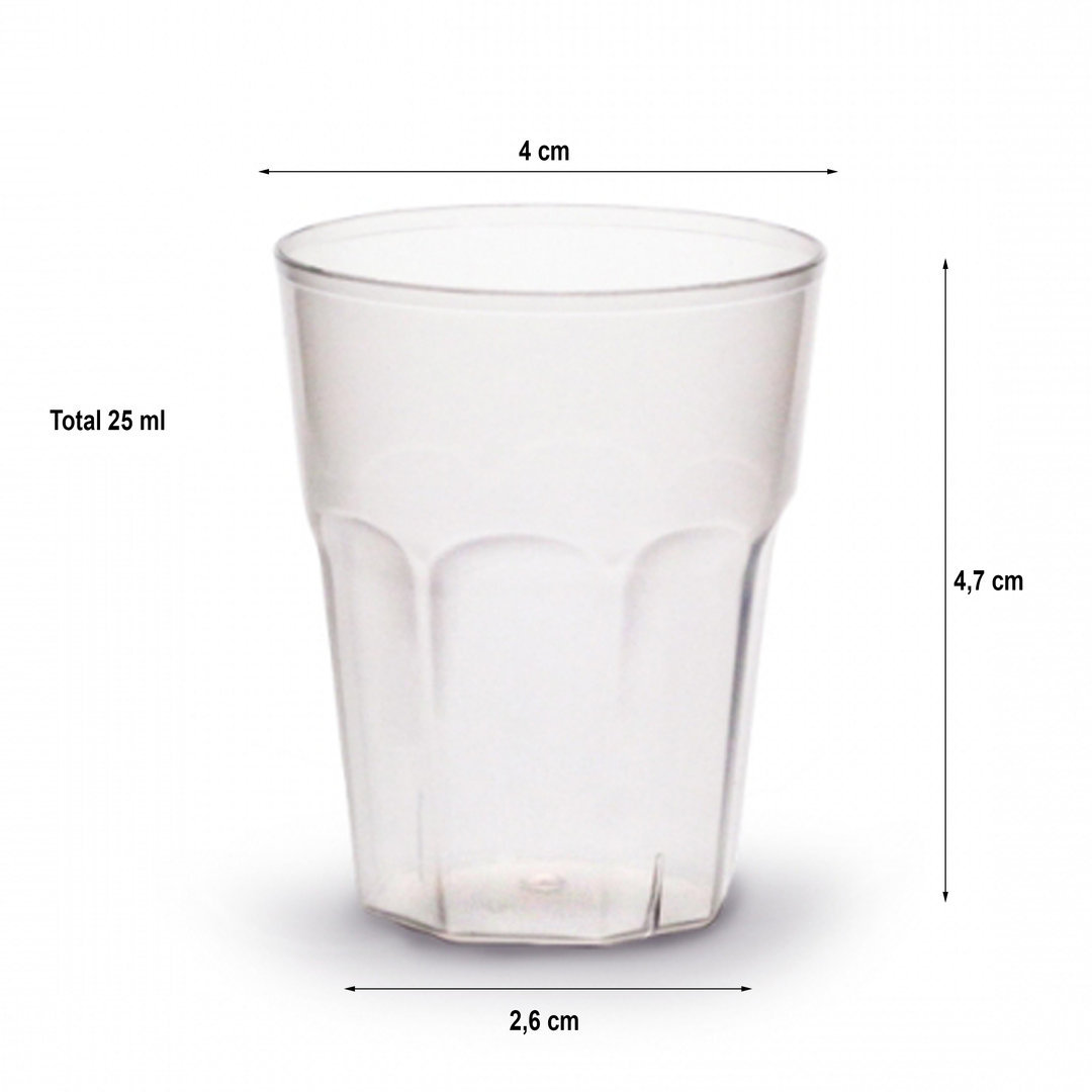 Copo SHOT Americano 30ml PP 100 unidades