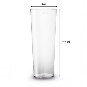 Copo Plastico TUBO 330ml (Flexivel) PP