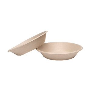 Plato Hondo BIO Crema Caña de azúcar 19cm - Paquete 50 unidades