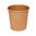 Vaso Cartón 100% Kraft (4Oz) 120ml c/ Tapa “To Go” Blanca - Caja Completa 1000 unidades