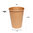 Vaso Cartón 100% Kraft (12Oz) 360ml c/ Tapa “To Go” Blanca - Caja Completa 1000 unidades