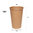 100% Kraft Paper Cup (16Oz) 480ml - Pack 50 Units