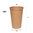 Vaso papel 100% Kraft (16Oz) 480ml - Paquete 50 Unidades