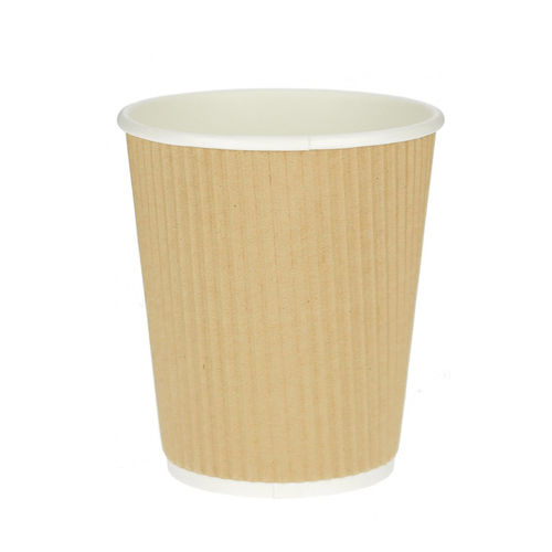 Vaso Cartón Corrugado Kraft 360ml (12Oz) - Caja Completa 500 unidades