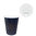 Verre en Carton Ondulé Noir 360ml (12Oz) avec Couvercle Blanc “To Go” – Paquet 25 unités