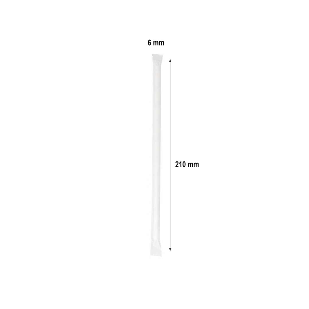 Papier Droit Paille Kraft Emballé Individuellement - Boîte Complète 5000 unités