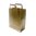 Kraft paper bag with flat handle 26x30+14cm - Pack 50 units