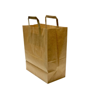 Kraft paper bag with flat handle 32x41+16cm