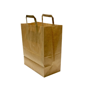 Bolsa de papel kraft c/ asa plana 32x41+16cm - Caja 250 unidades