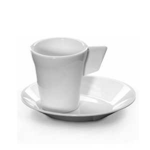 Taza + Platillo  irrompible RB (PC) Blanco - Caja 6 Unidades