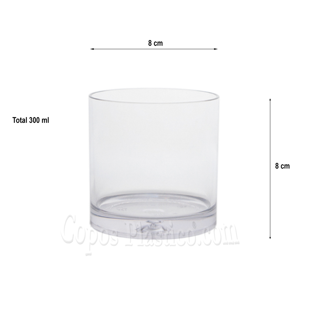 Vaso Whisky 300ml Policarbonato PC Caja 36 Unidades