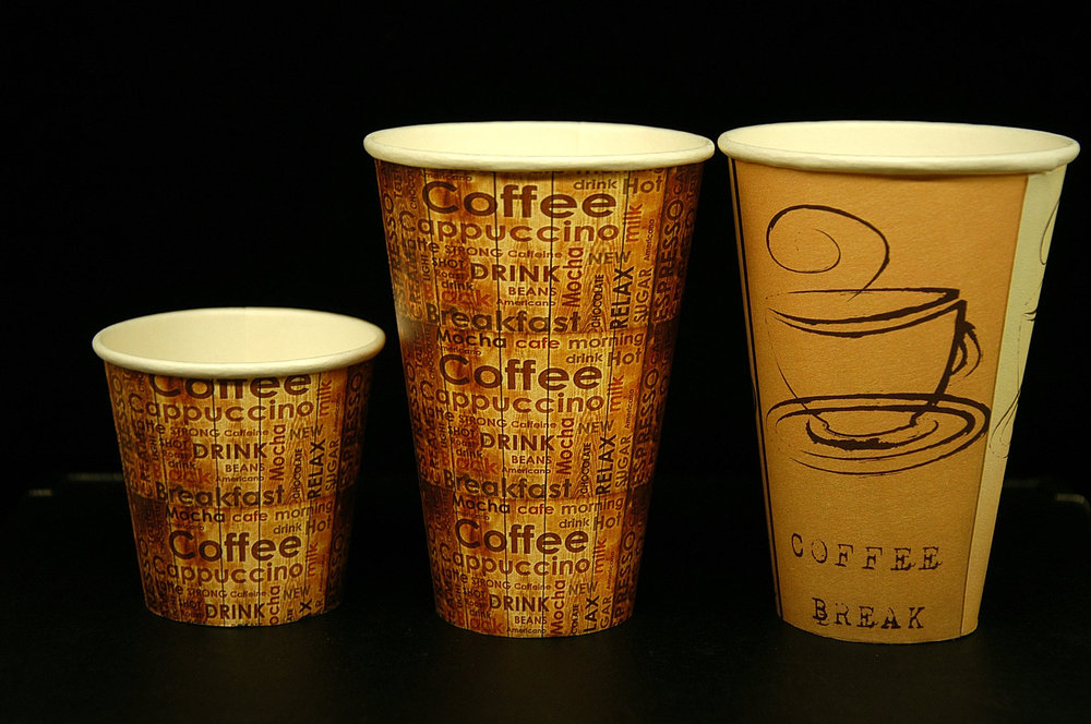Paper Cups 220 Ml decorated disposable 1000 units Cups