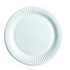 Paper Plate 180mm diameter White - box of 300 units