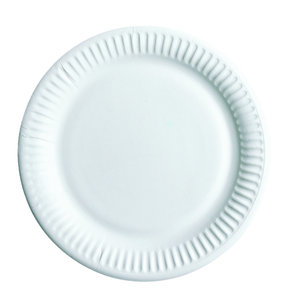 Paper Plate 230mm diameter White