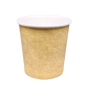 Vaso de Cartón Café 110ml (4Oz) Kraft – Paquete 50 unidades