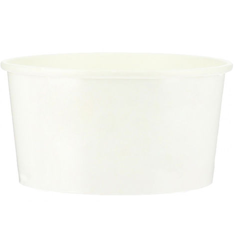 Ice cream White Paper Cup 80ml - pack 50 units with dome lid