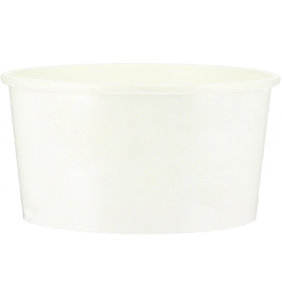 Gobelet Carton Blanc pour la crème glacée 80ml - boîte pleìne 2250 unités avec couvercle dôme