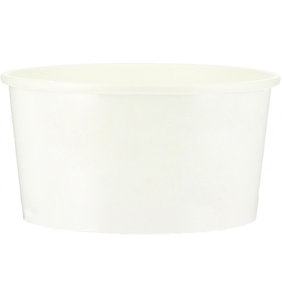 Taza de Cartón Blanca para Helado 80ml - caja 2250 unidades con tapa cupula