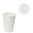 White Paper Cup 360ml (12Oz) w/ Cover w/ Hole "To Go" White - Pack 80 units