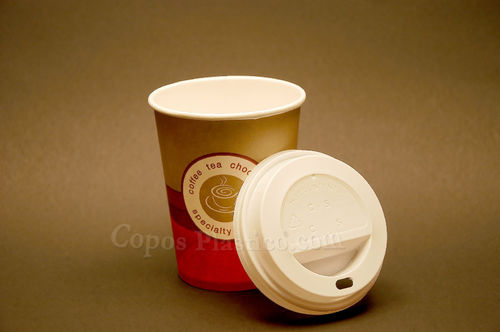 Copo Cartão Bebidas Quentes "SPECIALTY TO GO" 384ml (12Oz) Manga de 50 Unidades c/ Tampa ToGo Branca