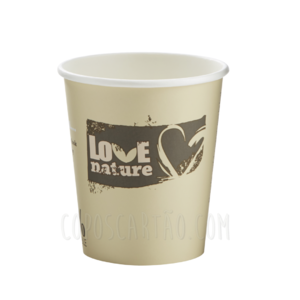 Verre en Carton Biodégradable 192ml (6Oz) - Paquete 100 unités