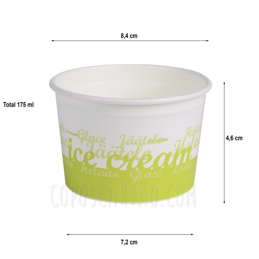 Copo Cartão para Gelado 170 ml