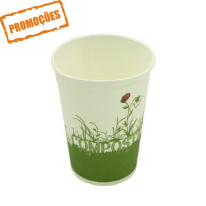 Copo Cartão Green Cup - 100 % Biodegradável 250ml