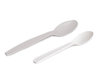 White Biodegradable Dessert Spoon Maiz 125mm - Pack 50 units