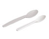 White Biodegradable Dessert Spoon Maiz 125mm - Full Box. 1500 units