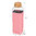 Bottle in Glass Square Pink 700ml