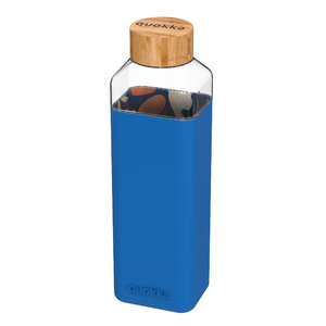 Bottle in Glass Square Blue 700ml - 1 unit