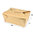 Caja de Take Away Kraft 96OZ / 2880ml - Paquete 25 unidades