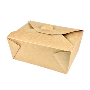 Caja de Take Away Kraft 96OZ / 2880ml - Paquete 25 unidades