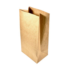 American Kraft Paper Bag 22x37+14cm - Box 500 units