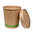 Kraft Paper Soup Box of 480ml With Paper Lid - Box 250 units