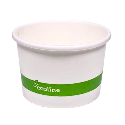 Vaso de Cartón para Helado Blanco 120ml - Paquete 50 unidades